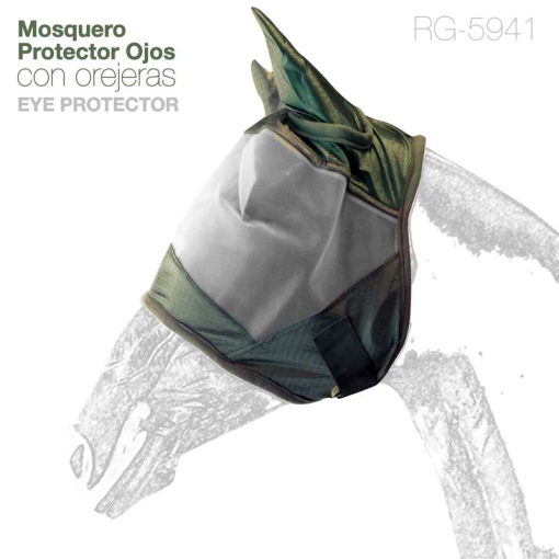 Mosquero Para Caballo Con Orejeras Rg-5941