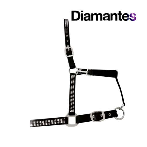 CABEZADA CUADRA CON DIAMANTES
