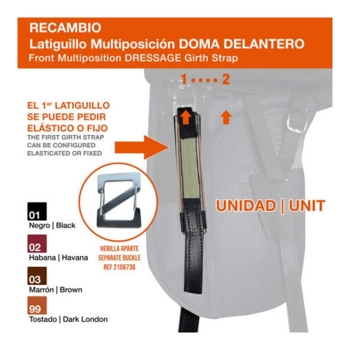 LATIGUILLO MULTIPOSICIÓN DOMA DELANTERO UNIDAD