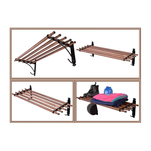 COLGADOR MANTILLAS MADERA STUBBS RETRO DRY SHELF