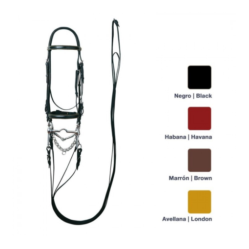 CABEZADA ZALDI EXTRA DOBLE RIENDA Nº125