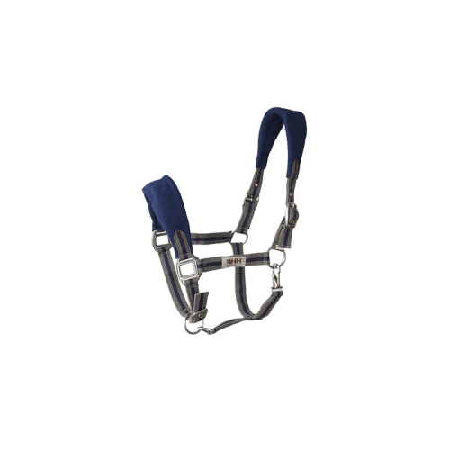 CABEZADA CUADRA HH NYLON DOBLE ACOLCHADA CON FORRO POLAR Y MOSQUETON