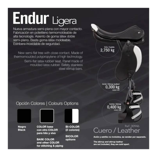 SILLA ZALDI RAID ENDUR LIGERA CUERO