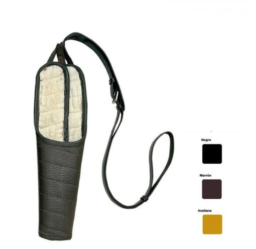 Cubrecola Cuero Con Correas Zaldi