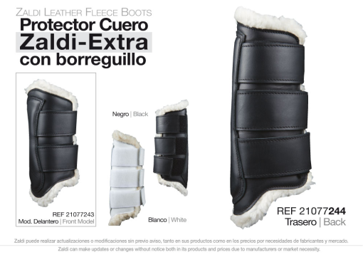 Protector Zaldi Extra Cuero Borreguillo Pie Blanco