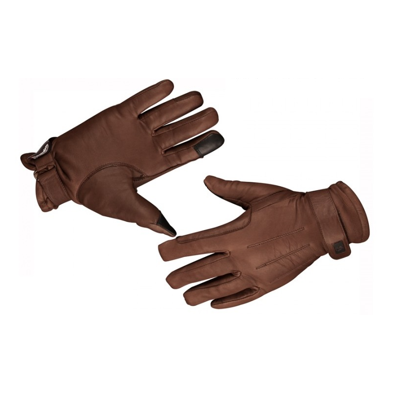 West Chester Deerskin - Guantes de trabajo para hombre, palma de cuero  dividido, forro Thinsulate, guantes de invierno, bronceado/marrón, talla L
