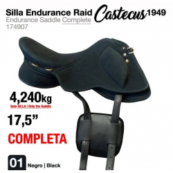 SILLA ENDURANCE RAID CASTECUS 1949 17.5" NEGRO