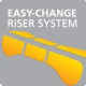 CUÑA BASTE WINTEC/BATES EASY CHANGE RISER SYSTEM TRASERO (PAR)