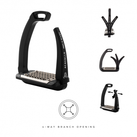 ESTRIBO SEGURIDAD ACAVALLO REL-X EASY STIRRUPS