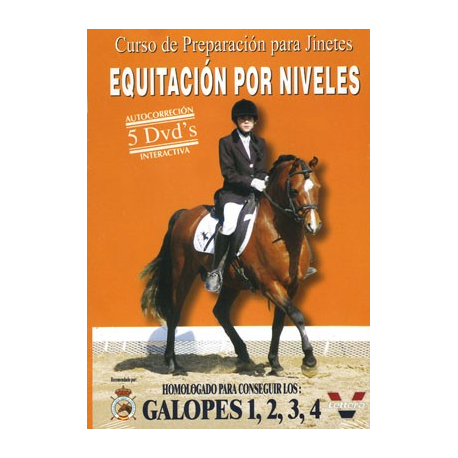 Dvd: Equitacion Por Niveles. Galopes 1,2,3,4
