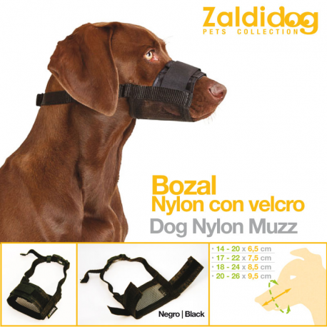 Bozal Nylon Con Velcro PARA PERRO