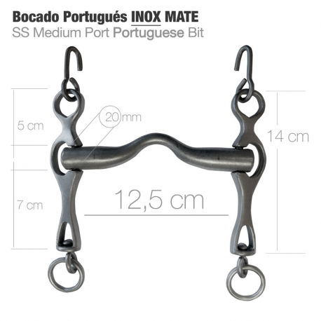 Bocado Portugués 2D Inox Mate 12.5Cm