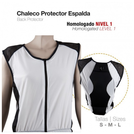 CHALECO PROTECTOR ESPALDA S