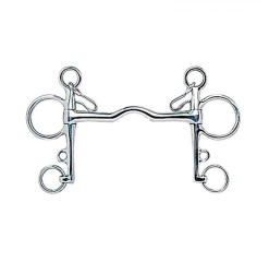 BOCADO PELHAM FINO 14MM PUENTE INOX