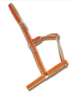 CABEZADA CUADRA CUERO CROMO ZALDI EXTRA