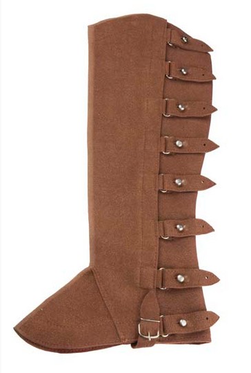 Polaina Portuguesa Clarino Marron - Imagen 2