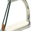 ESTRIBO INGLÉS SEGURIDAD INOX CON GOMA 12cm