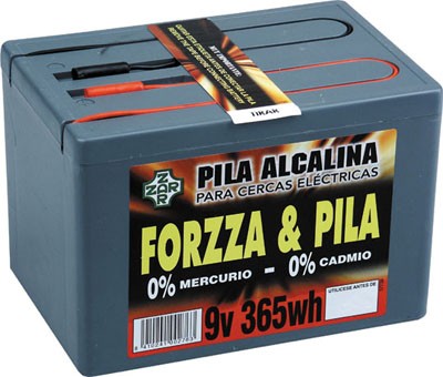 PILA MODELO FORZZA 9V 365W ALCALINA