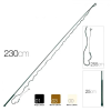 FUSTA PICADERO WONDER  230CM.