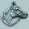 PIN PLATA CABEZA CABALLO