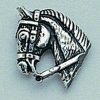 PIN PLATA CABEZA CABALLO