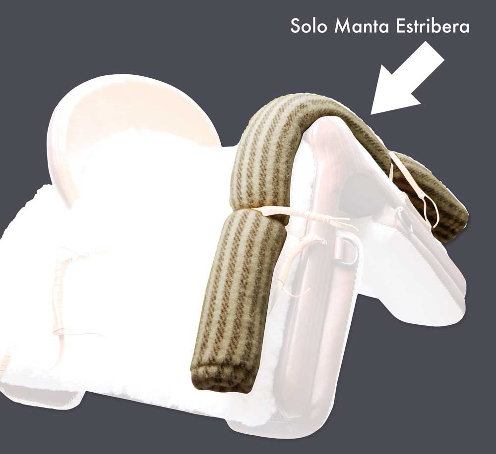 Manta Estribera Rulo Lana Extra