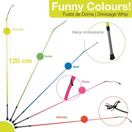 fusta doma 120cm neon fluorescente