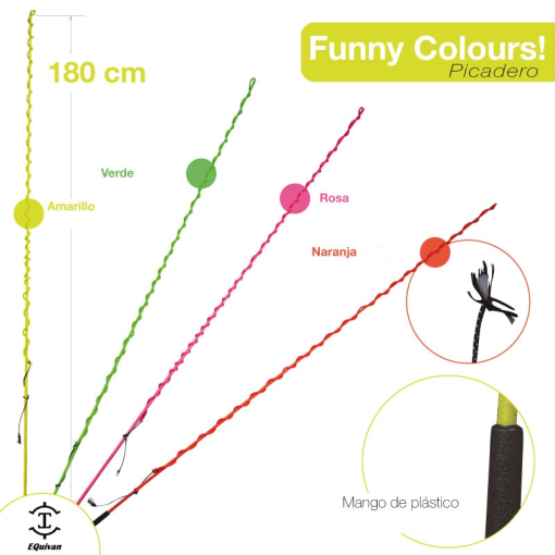 Fusta Picadero Neon Fluorescente 180Cm