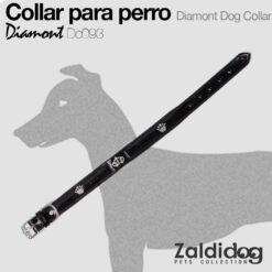 Collar PERRO Diamont Dc093 Negro