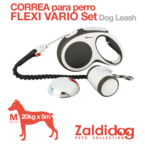 Correa PARA PERRO Flexi Vario Set 20Kg. 5M.