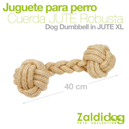 JUGUETE para perro de CUERDA ROBUSTA DE JUTE