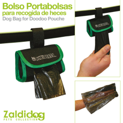Bolso Para Bolsas Heces PERROS