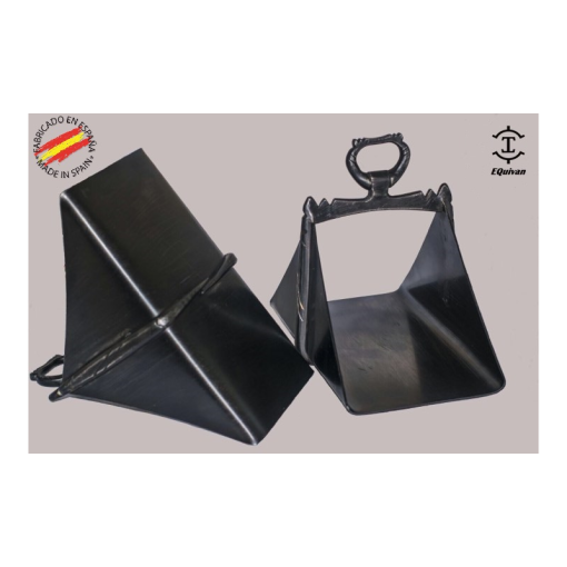 ESTRIBO VAQUERO FRAGUA INOX. REDONDO MOVIBLE