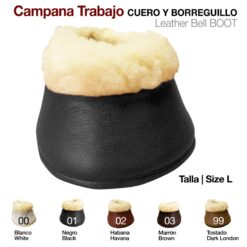 Campana Trabajo Cuero Con Borreguillo