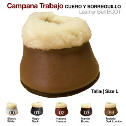 Campana Trabajo Cuero Con Borreguillo
