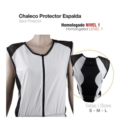 CHALECO PROTECTOR ESPALDA S