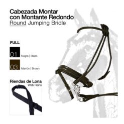 CABEZADA MONTAR MONTANTE REDONDO