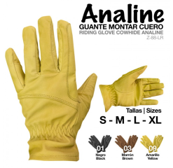 GUANTE MONTAR CUERO ANALINE