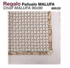 PAÑUELO MALUFA 90x90 600/23 GRIS