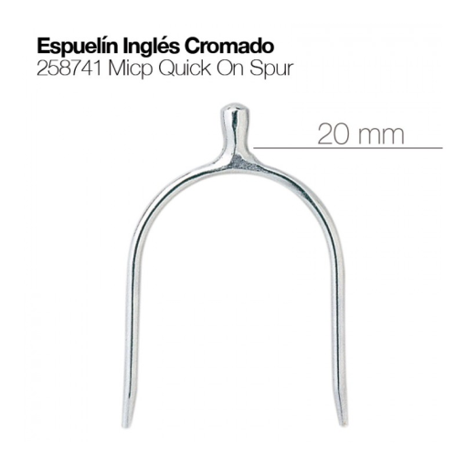 ESPUELÍN INGLÉS CROMADO
