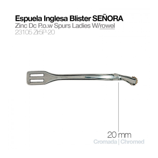 ESPUELA INGLESA BLISTER RULETA SEÑORA