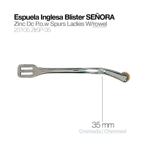 ESPUELA INGLESA BLISTER RULETA SEÑORA