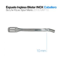 ESPUELA INGLESA BLISTER INOX CONTACTO CABALLERO