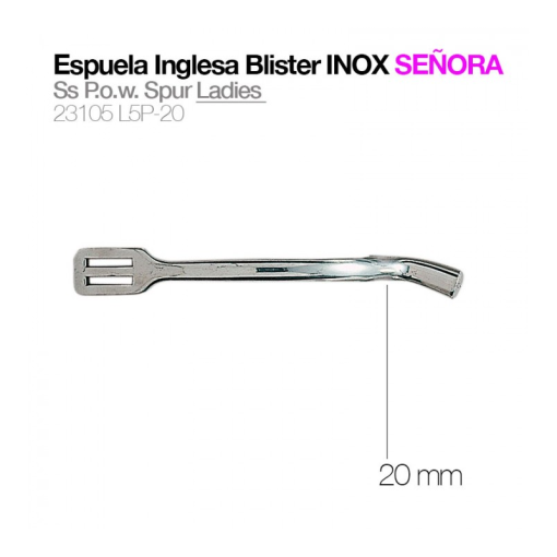 ESPUELA INGLESA BLISTER INOX CONTACTO SEÑORA