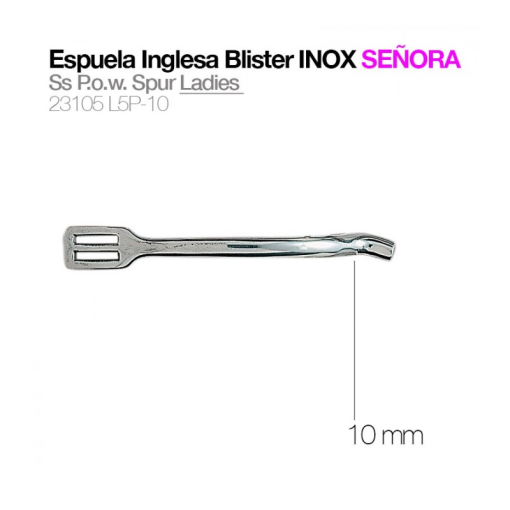 ESPUELA INGLESA BLISTER INOX CONTACTO SEÑORA