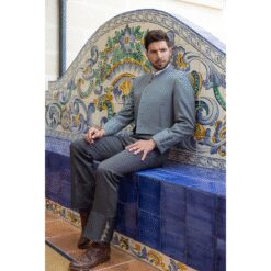 TRAJE CORTO VIENA COMBINADO PANTALÓN RAYA