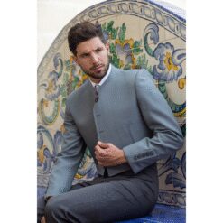 TRAJE CORTO VIENA COMBINADO PANTALÓN RAYA