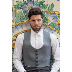 TRAJE CORTO VIENA COMBINADO PANTALÓN RAYA