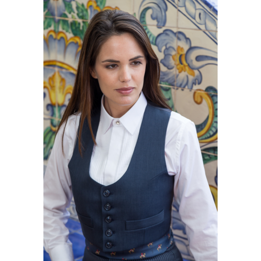 TRAJE CORTO VIENA COMBINADO PANTALÓN RAYA