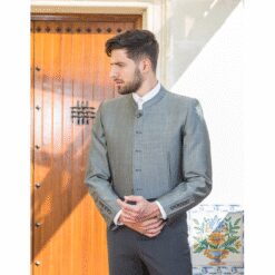 TRAJE CORTO ALPACA LANA HILATURA FINA COMBINADO